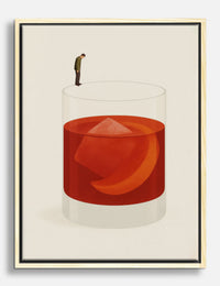 Introspection in a Glass Canvas Print