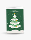 Happy Holidays Christmas Tree Green Card