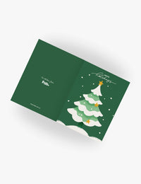 Happy Holidays Christmas Tree Green Card