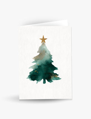 Minimalist Christmas Tree Green Card