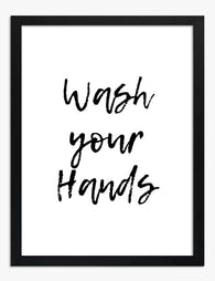 Fresh Start Reminder Art Print - Black