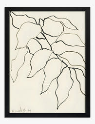 Henri Matisse Foliage Art Print - Black