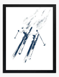 Downhill Momentum Art Print Black