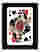 Chic Queen of Spades Art Print - Black