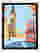 London Pop Cityscape Art Print - Black