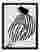 Striped Silence Art Print - Black