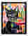 Matisse Muse: Cat & Cocktail Art Print - Black
