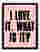 Bold Pink Statement Quote Art Print - Black