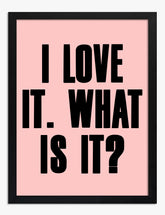 Bold Pink Statement Quote Art Print - Black
