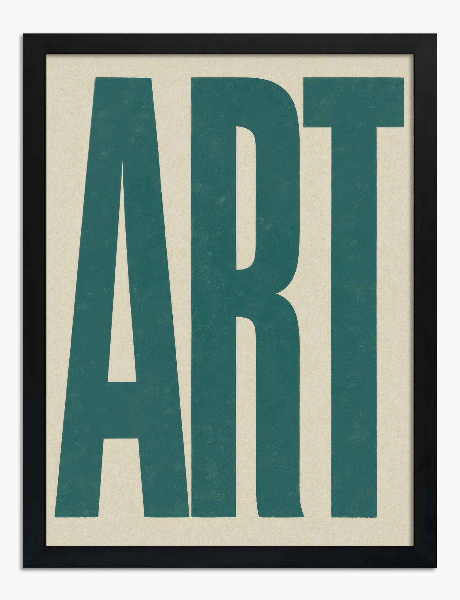 Bold Statement Typography Art Print Black