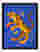 Electric Tiger Energy Art Print - Black