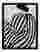 Striped Serenity Portrait Art Print - Black