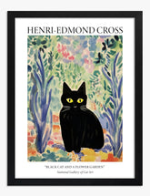 Henri Edmond Cross Black Cat Art Print - Black