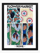 Rome Botanical by Eugène Séguy Art Print - Black