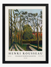 Henri Rousseaus Tranquil Pathway Art Print - Black