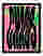 Wavy Chaos Statement Art Print - Black
