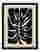 Modern Monstera Silhouette Art Print Black