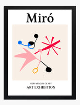 Miros Vibrant Dance Art Print - Black