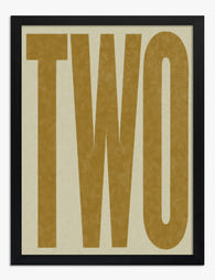 Bold Typography Statement Art Print Black