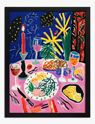 Festive Feast by Matisse Art Print - Black