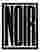 Bold Noir Statement Art Print Black