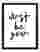 Just Be You Script Art Print - Black