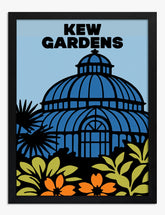Iconic Kew Gardens Art Print - black