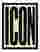 Bold Icon Statement Art Print Black