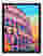 Vibrant Roman Colosseum Art Print - Black