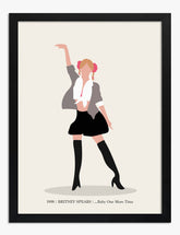 Pop Icon Throwback Art Print - Black