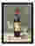 Modern Still Life: Wine & Glasses Art Print - Black