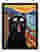 Munch-Inspired Cat Scream Art Print - Black