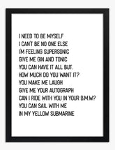 Supersonic State of Mind Art Print - Black