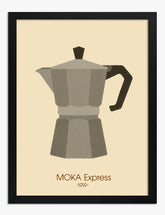 Vintage Coffee Charm Art Print Black