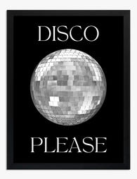 Mirror Ball Magic Art Print - Black