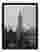 New York Skyline Charm Art Print - Black