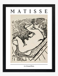 Henri Matisse Le Grand Bois Art Print - Black