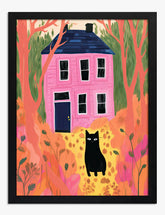 Enchanted Retreat Art Print - Black