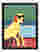 Cool Canine Vibes Art Print Black