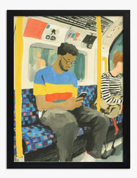 City Metro Moments Art Print - Black