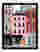Pink Facade on City Row Art Print - Black