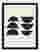 Stacked Shapes Art Print - Black
