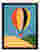Vibrant Balloon Journey Art Print - Black