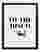 Retro Disco Direction Art Print - Black