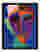 Bold Colorblock Portrait Art Print - Black
