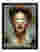 Frida Kahlo Blindfolded Portrait Art Print - Black