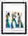 Disco Diva Trio Art Print - Black