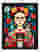 Frida Kahlo & Feline Muse Art Print - Black