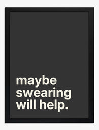 Bold Everyday Affirmation Art Print - Black