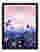Moonlit Thistle Skyline Art Print - Black